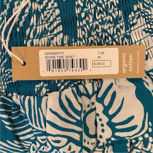 Trina Turk Women’s Spare Time Skirt Size XS Pull On Floral Layered NWT $298 - Picture 8 of 11